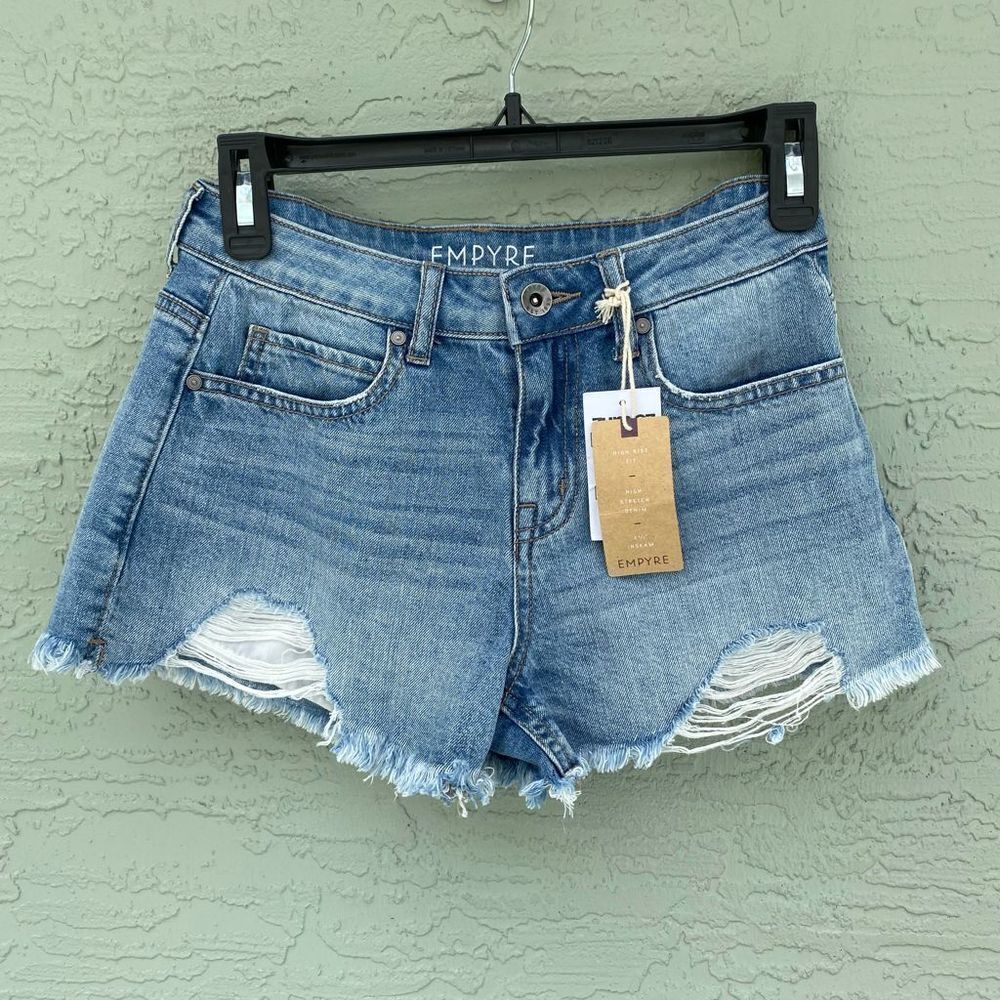 Zumiez Empyre High Rise Jean Shorts NWT Sz 1